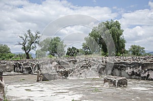 Prehispanic ruins in Teotihuacan, Mexico