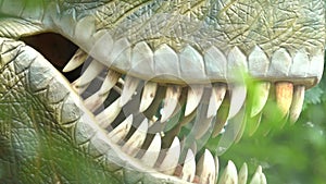 Prehistoric carnivour dinosaur Tyrannosaurus rex, archaeology and paleontology