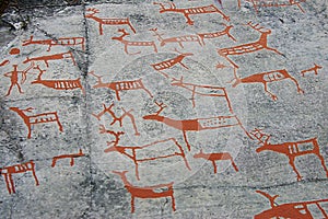 Prehistoric cave painting