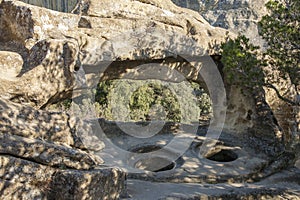 Prehistoric caves carved in sandstone. Called Grottes de Cales.