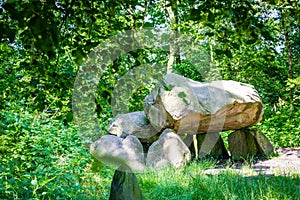 Prehistoric Dolmen Hunebed in Groningen The Netherlands