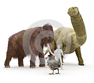 Prehistoric Extinct Animals To Human Size Comparison