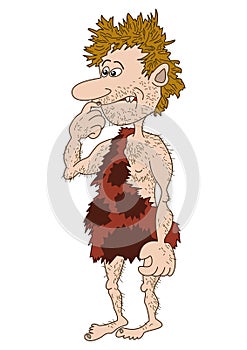 Prehistoric man, isolated