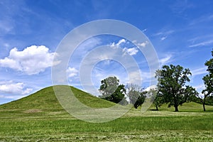 Prehistoric Mound at Cahokia photo