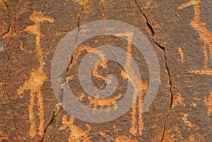 Prehistoric petroglyphs