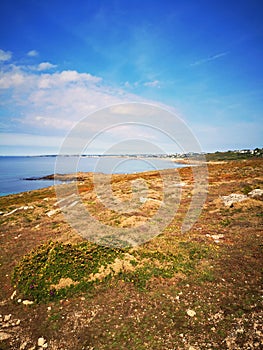 Prehistoric site of Menez Dregan, France, Finistere, Plouhinec