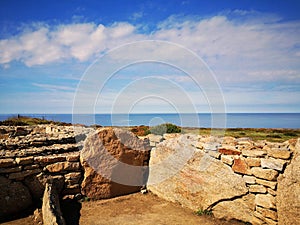 Prehistoric site of Menez Dregan, France, Finistere, Plouhinec