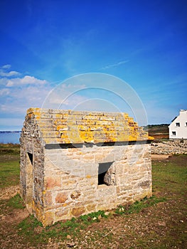 Prehistoric site of Menez Dregan, France, Finistere, Plouhinec photo