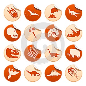 Prehistoric stickers