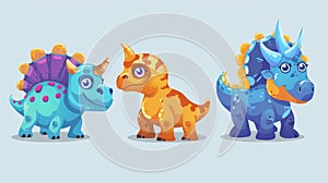 The prehistoric triceratops, stegosaurus, and tyrannosaurus were found in Jurassic times so this is a cute dinosaur game