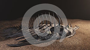 Prehistoric trilobite 3d illustration