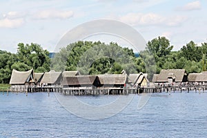 Prehistory Lake Dwellings on the lake of Constance photo