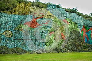 Prehistory Wall in Vinales, Cuba