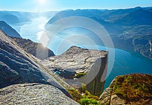 Preikestolen massive cliff top (Norway)