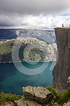 Preikestolen viewpoint in Norway