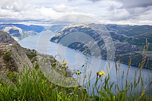 Preikestolen viewpoint in Norway