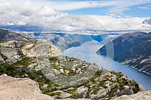 Preikestolen viewpoint in Norway