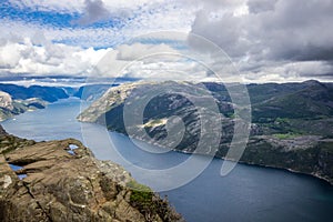 Preikestolen viewpoint in Norway