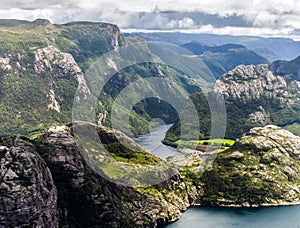 Preikestolen viewpoint in Norway