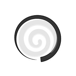 Preloader, buffer shape symbol. Fading circle. min to max visual meter. vector illustration isolated on white background.