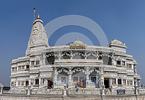 Prem Mandir temple in Vrindavan, Mathura. India.
