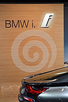 Premiere Moscow International Automobile Salon BMW i8 Back light Shine