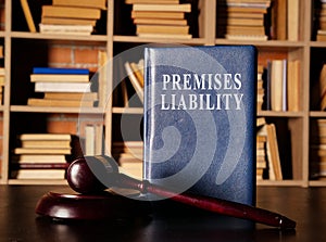 Premises Liability book with a court hummer.