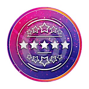 Premium badge icon creative trendy colorful round button illustration
