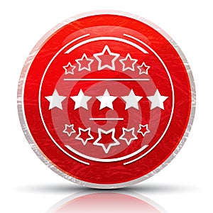 Premium badge icon metallic grunge abstract red round button illustration