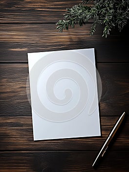 Premium Blank Flyer Mockup for Modern Design Applications photo