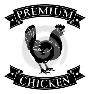 Premium chicken label