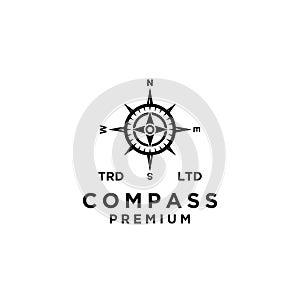 Premium compass vector black logo icon design