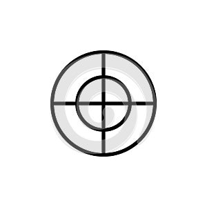 Premium crosshair icon or logo in line style