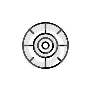 Premium crosshair icon or logo in line style