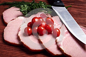 Premium cuts of raw pork chops. Fresh and raw meat. Raw meat mixture. Raw beef steaks on wooden table