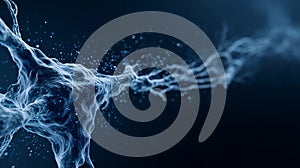 Neural Network Brain Visualization with Glowing Neural Nodes. Artificial Intelligence Deep Learning, Neural Cloud