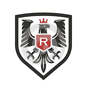 Premium eagle crest logo