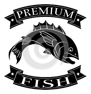 Premium fish icon photo