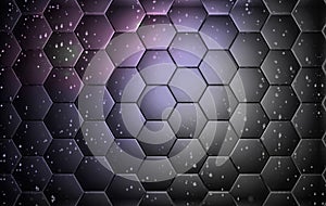 Premium Hexagon Space Colored Interstellar Ambiental Abstract Background