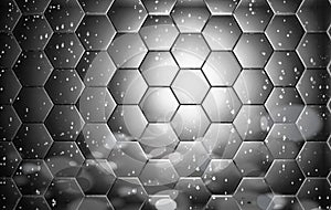 Premium Hexagon Space Colored Interstellar Ambiental Abstract Background photo