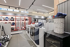 Premium home appliance store interior