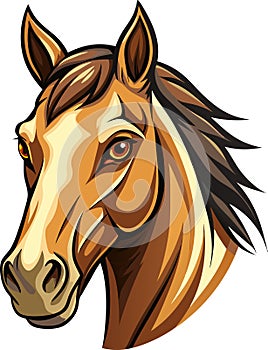 Premium Horse Head Vector for High-End Brand and Logo Creation photo