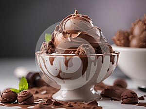 Premium Italian gelato, frozen dessert made with high-quality ingredients and techniques, ice cream