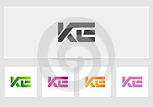 Premium KE logo design, KE letter logo with modern trendy. KE Modern logo