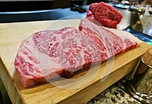 Premium legendary top grade Kobe matsusaka Japanese beef A5