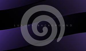 Premium Luxury dark purple background and wallpaper illustration. Modern black background with stylish curved elements.