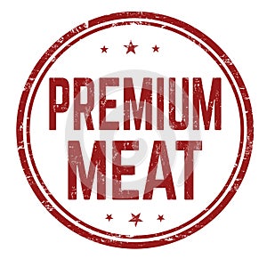 Premium meat sign or stamp
