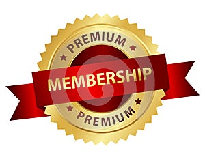 Premium membership badge / stamp