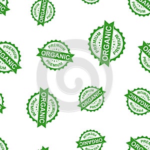 Premium organic seal stamp seamless pattern background. Business