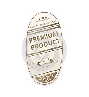 Premium Product Label Composition